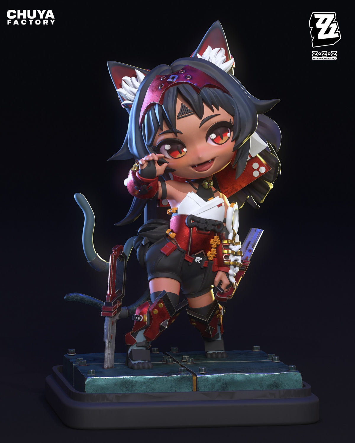 Chibi Nekomata resin figure