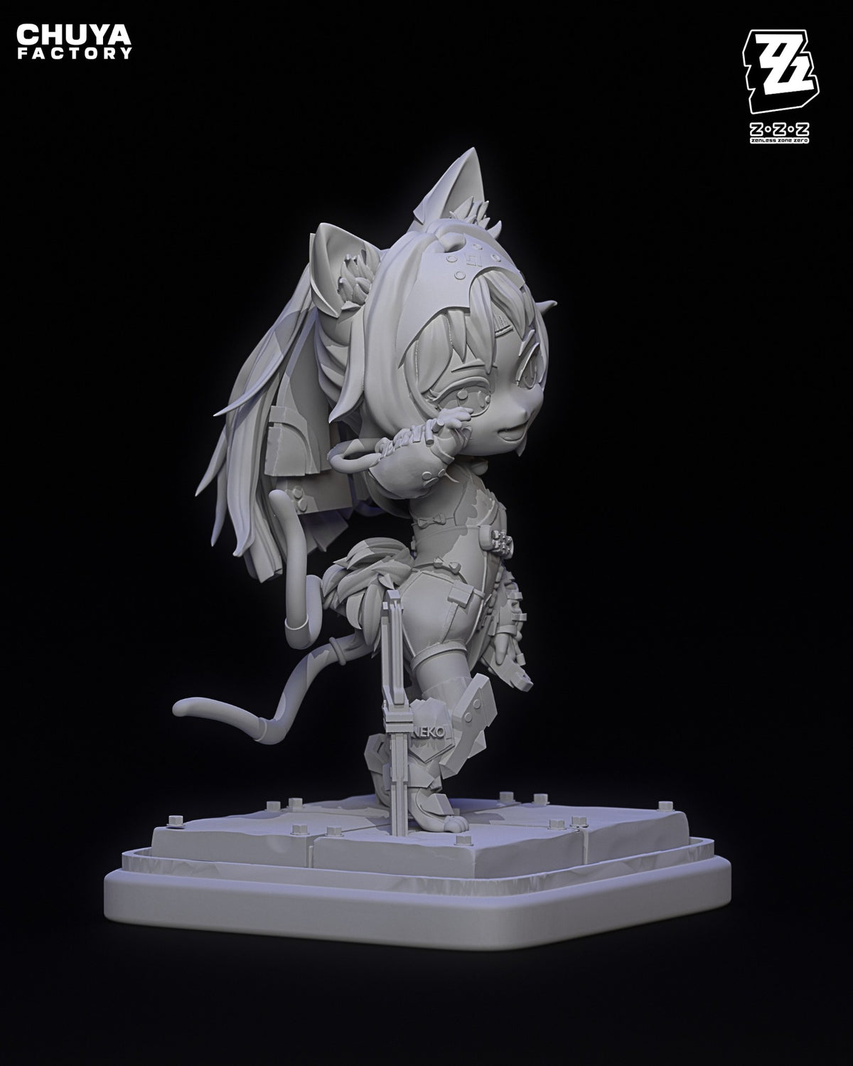 Chibi Nekomata resin figure