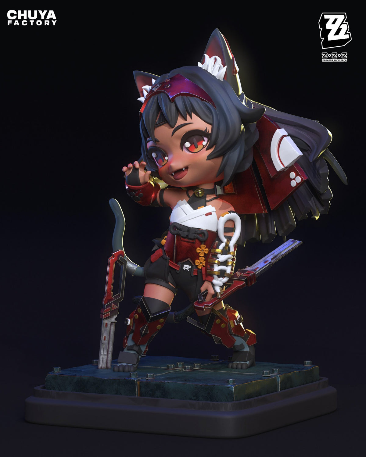 Chibi Nekomata resin figure