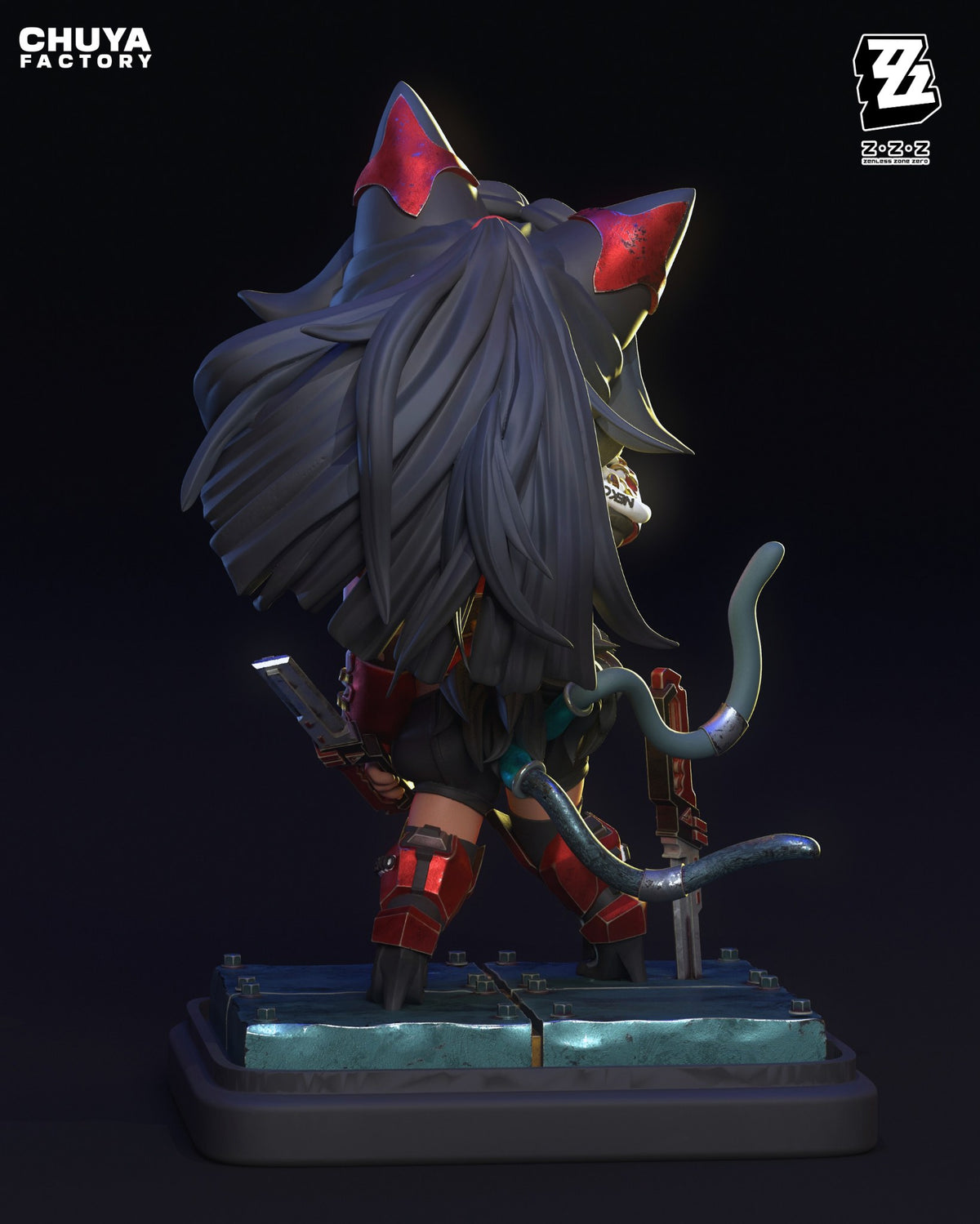 Chibi Nekomata resin figure