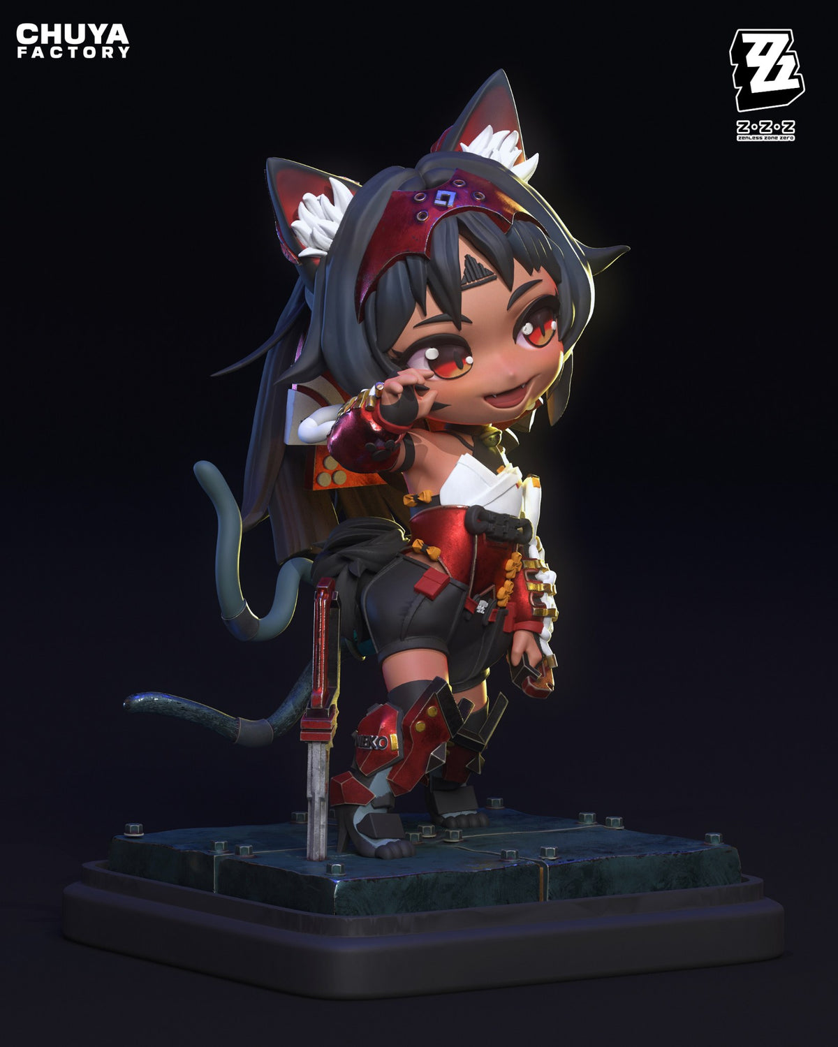 Chibi Nekomata resin figure