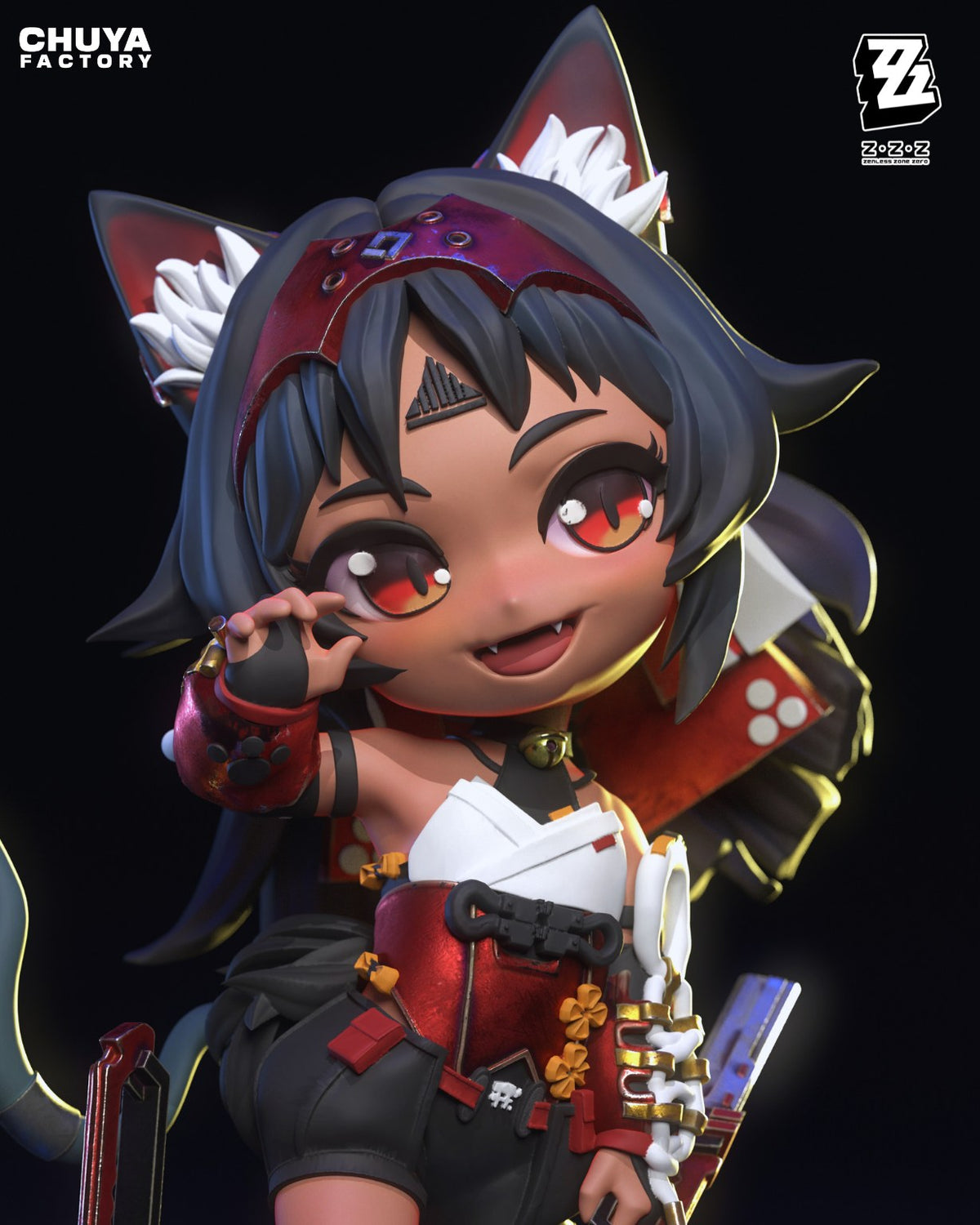 Chibi Nekomata resin figure