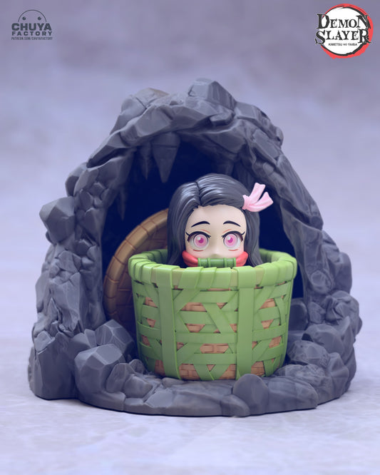 Chibi Nezuko resin figure