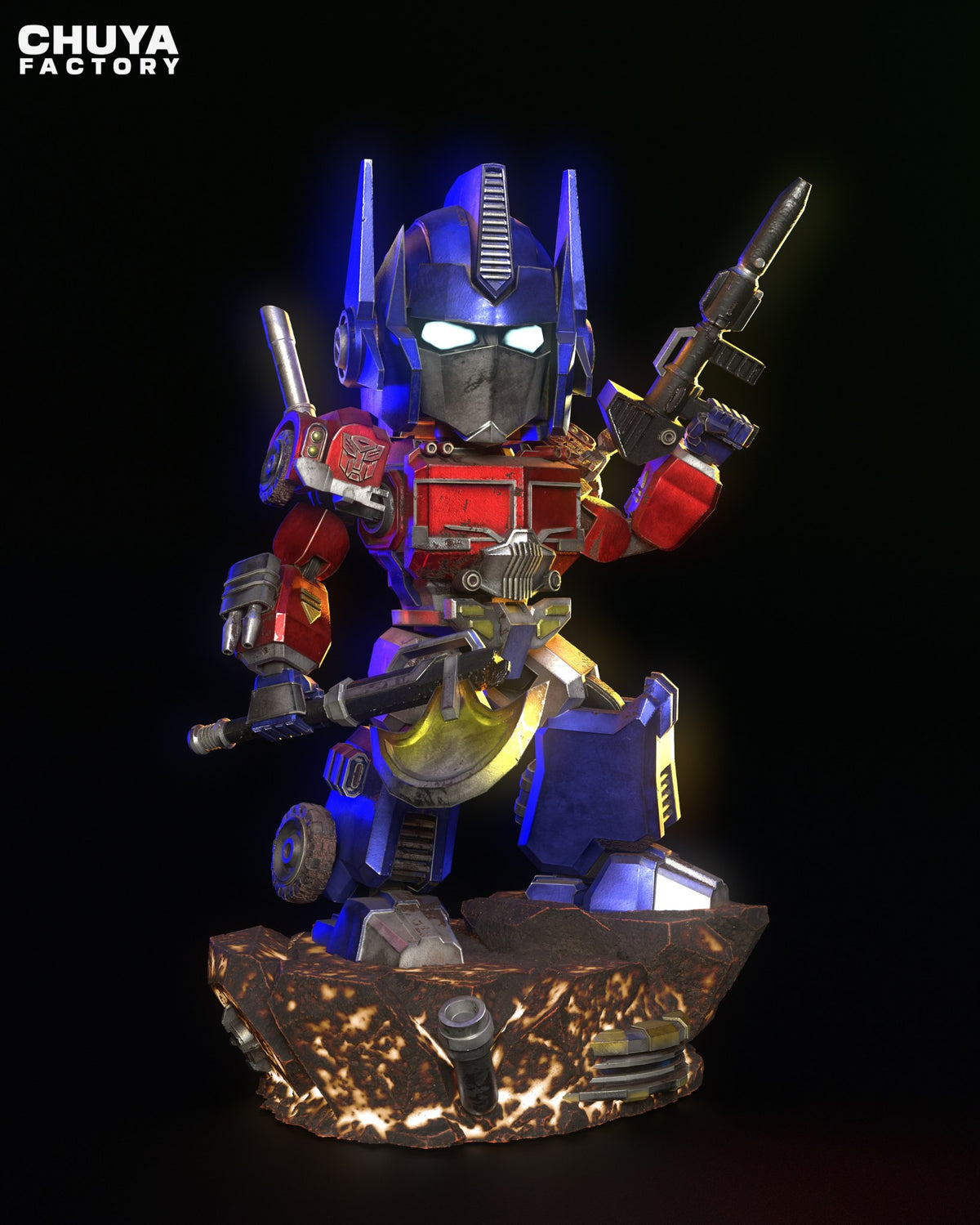 Chibi Optimus Prime resin figure