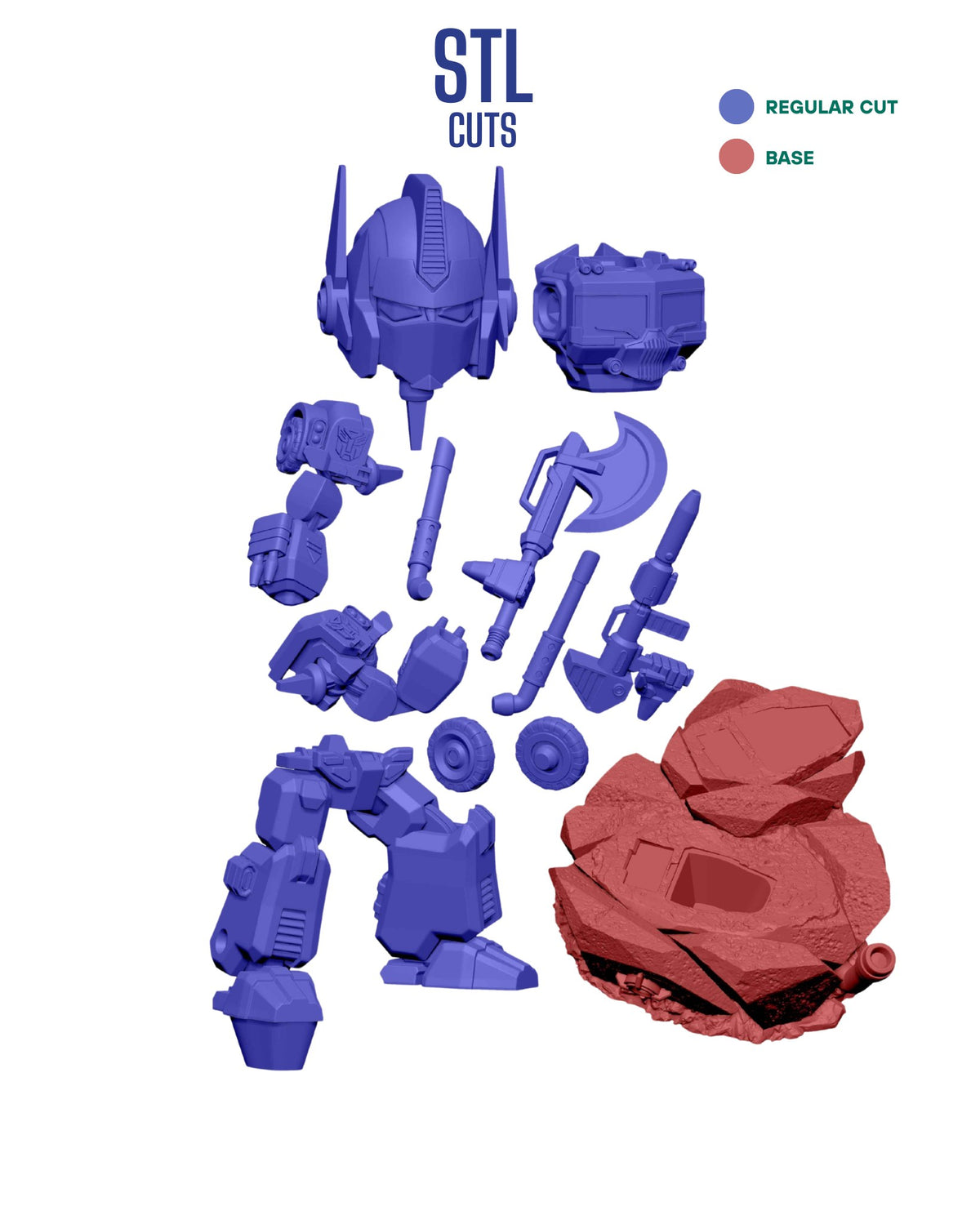 Chibi Optimus Prime resin figure