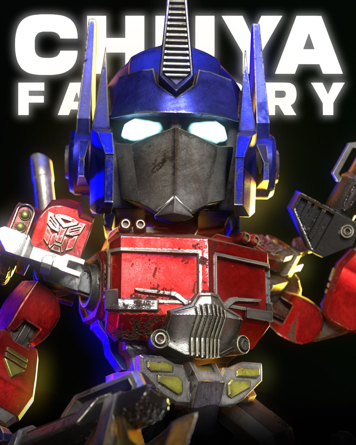 Chibi Optimus Prime resin figure