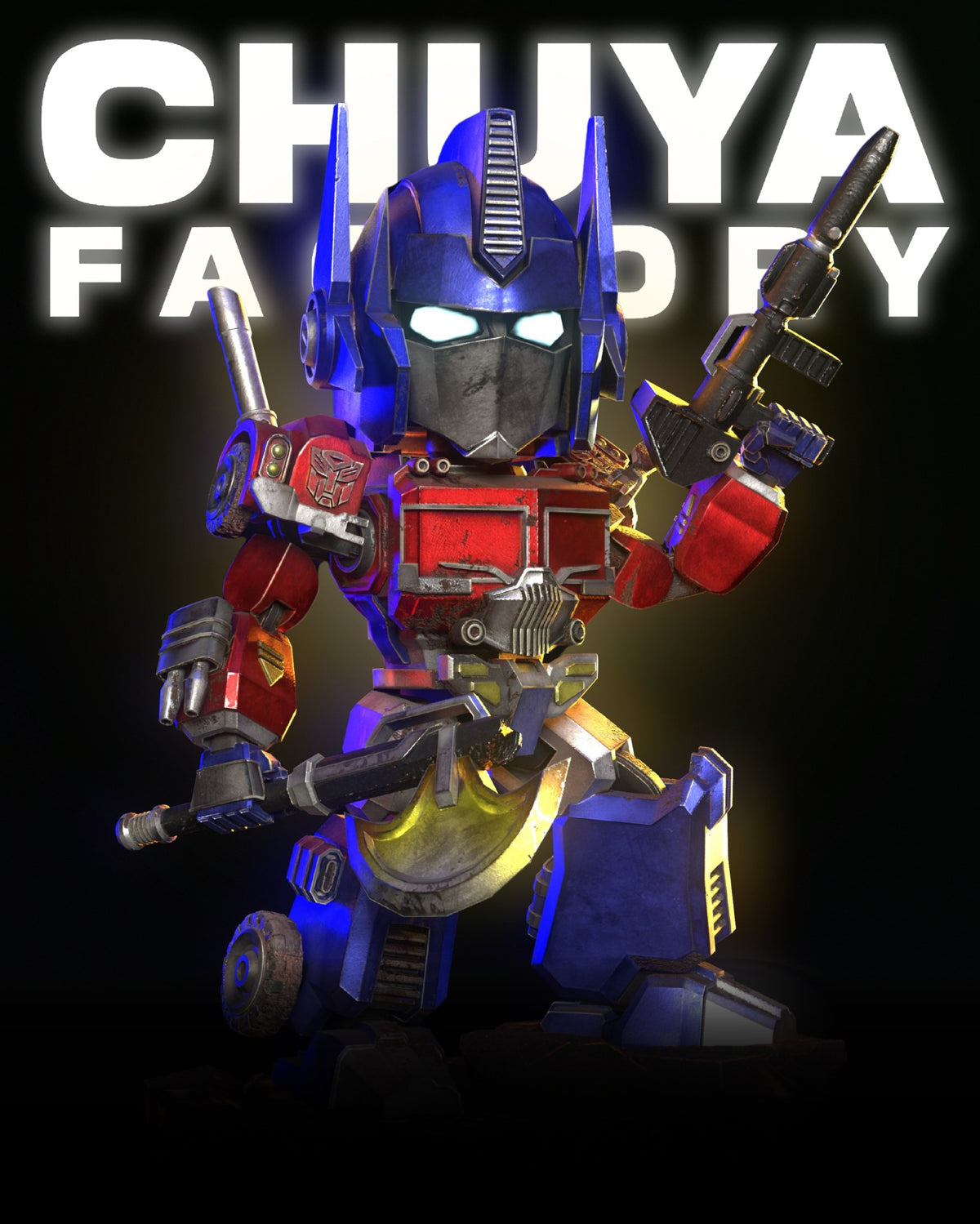 Chibi Optimus Prime resin figure