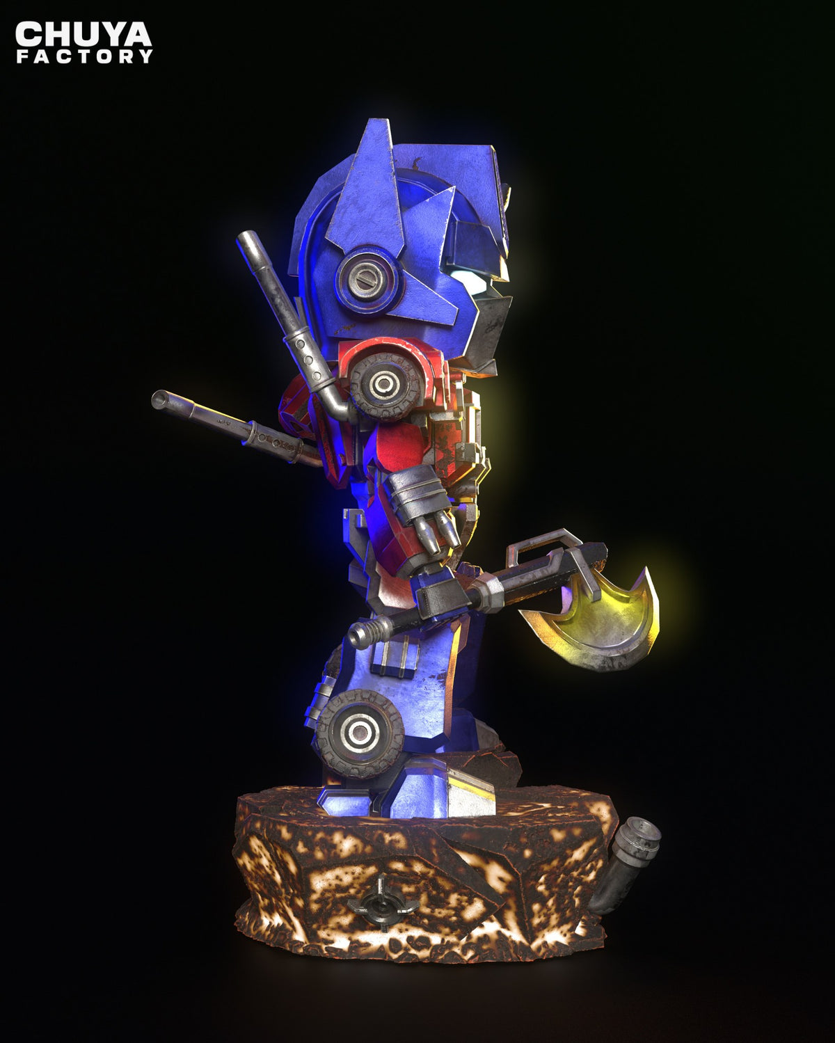 Chibi Optimus Prime resin figure