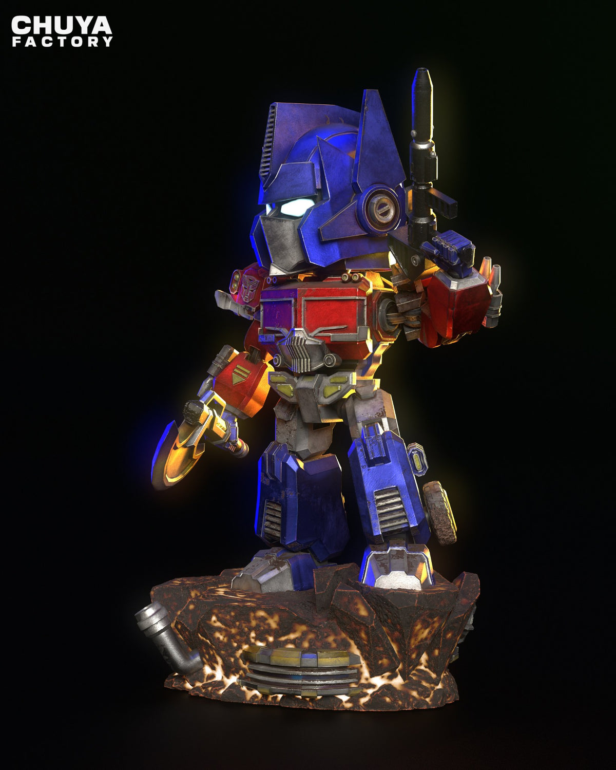 Chibi Optimus Prime resin figure