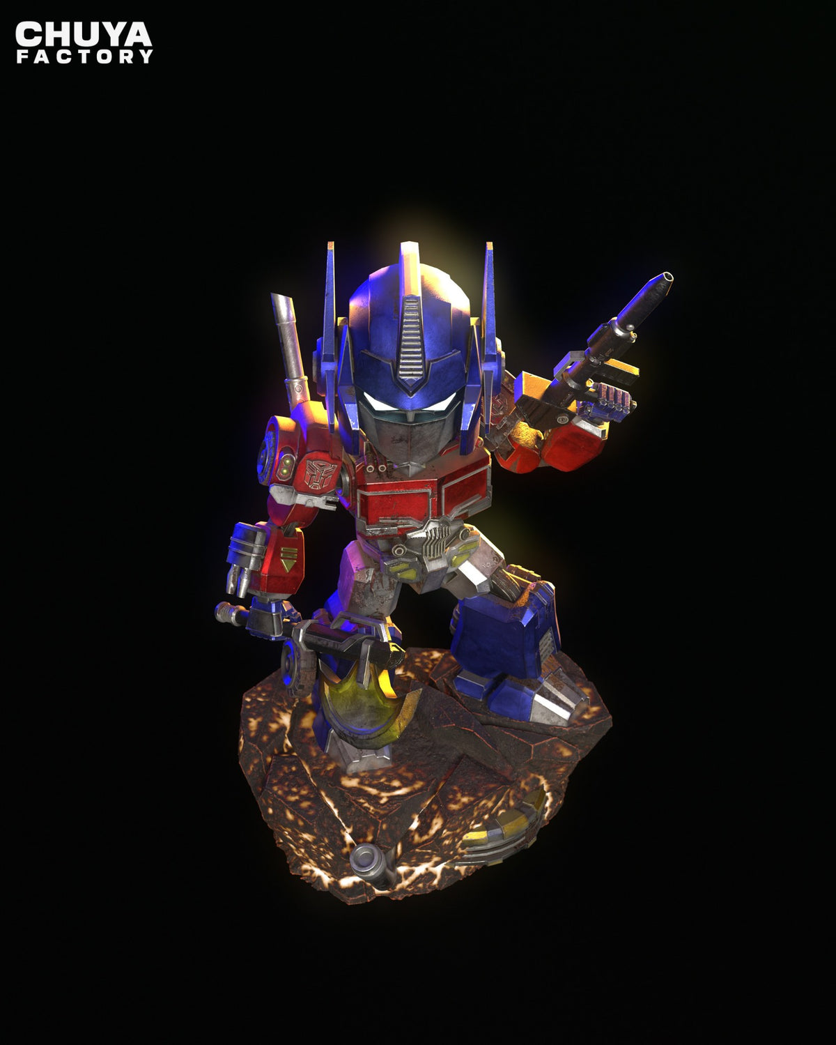 Chibi Optimus Prime resin figure