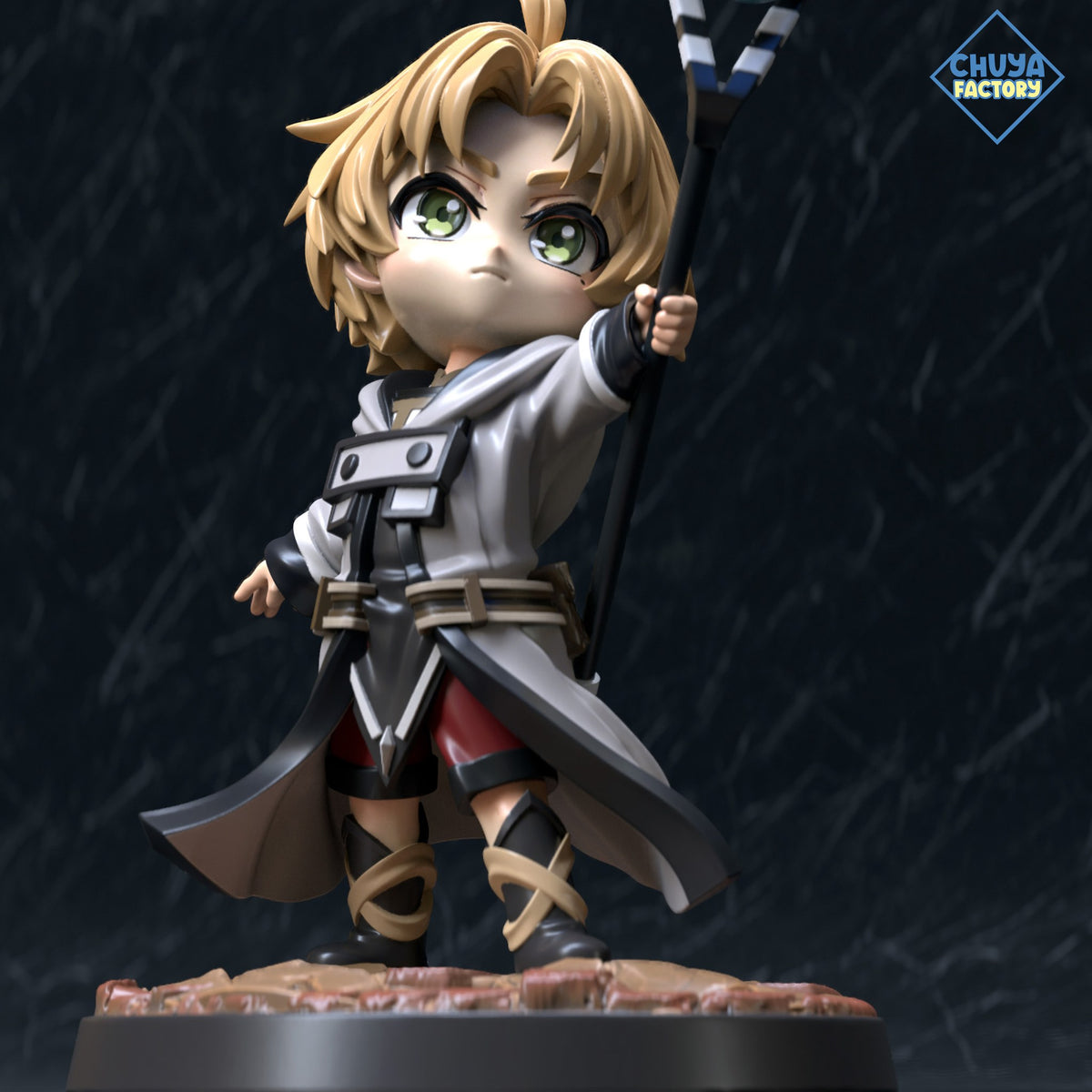Chibi Rudeus Greyrat resin figure