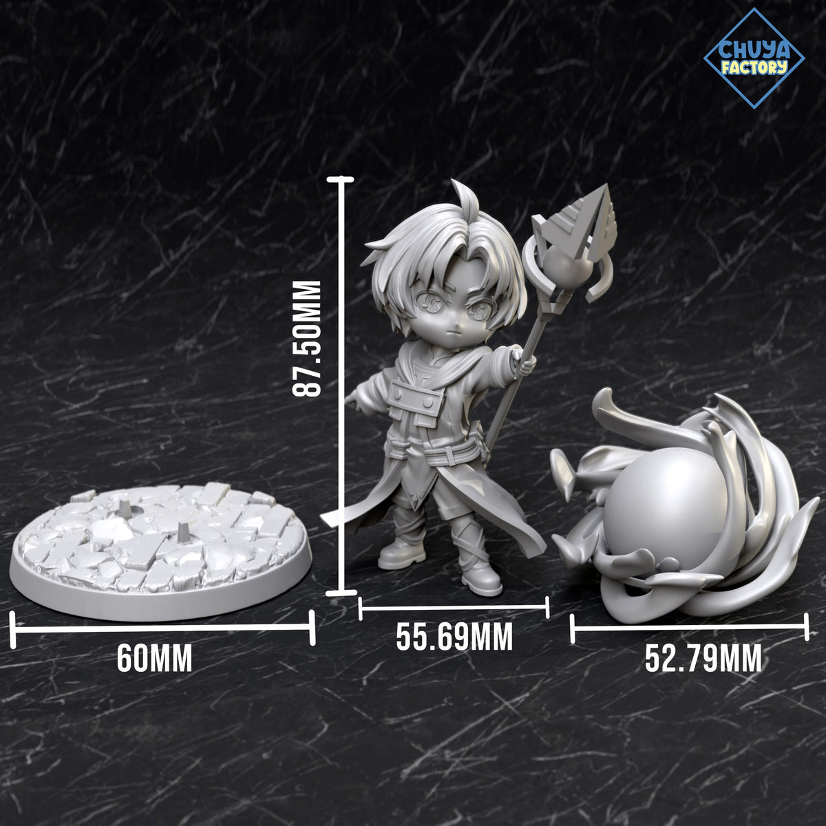 Chibi Rudeus Greyrat resin figure