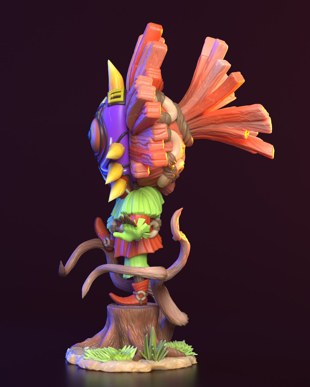 Chibi Skull Kid resin figure