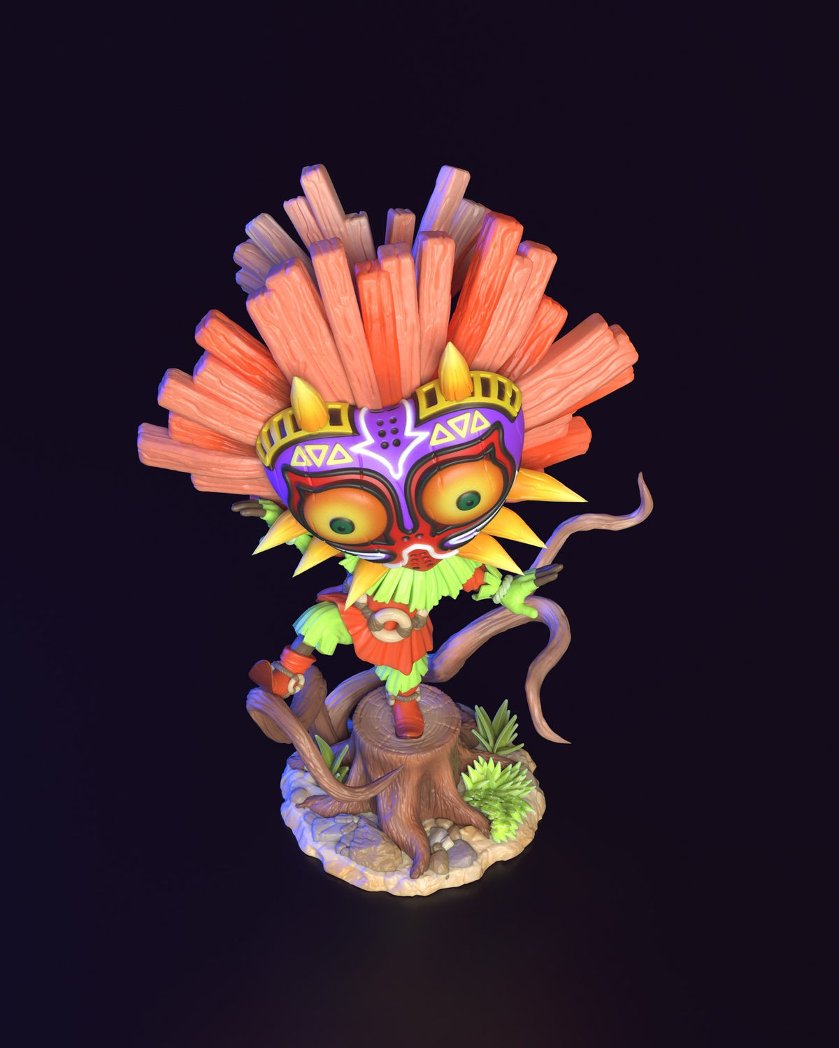 Chibi Skull Kid resin figure