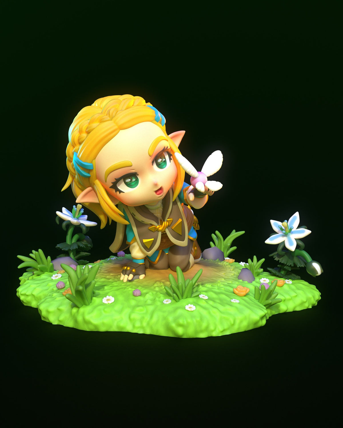 Chibi Zelda resin figure