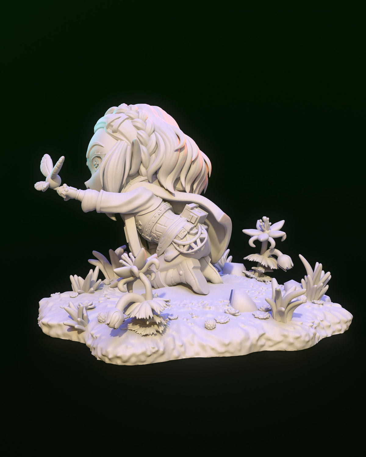 Chibi Zelda resin figure
