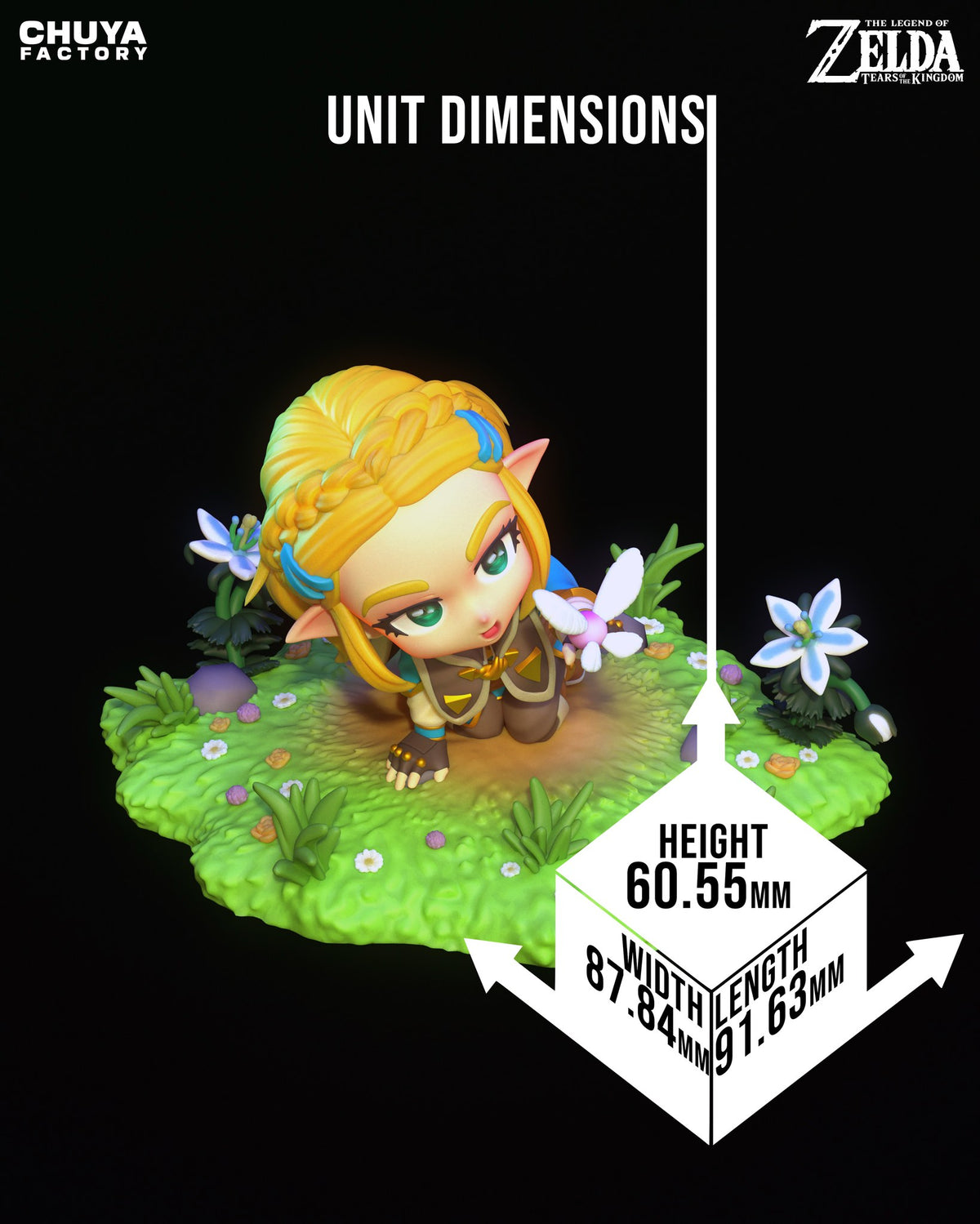 Chibi Zelda resin figure