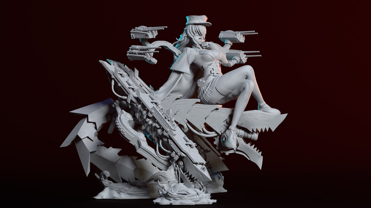 Graf Zeppelin resin figure