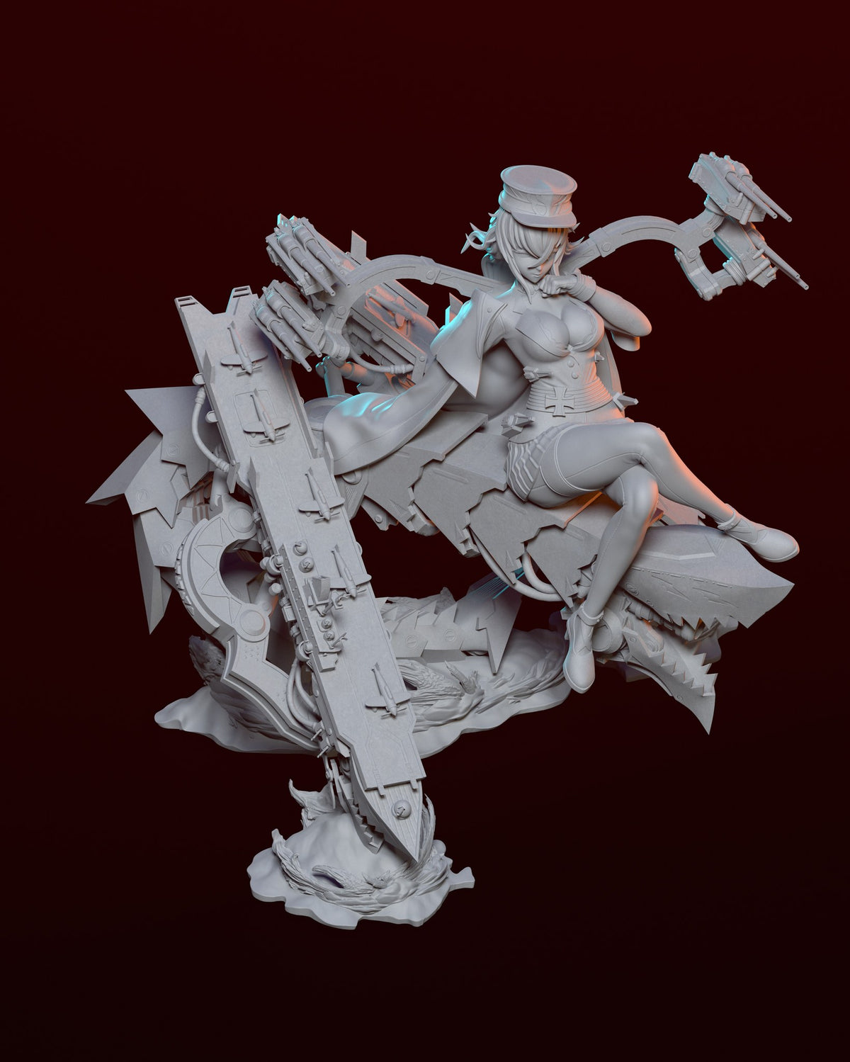 Graf Zeppelin resin figure