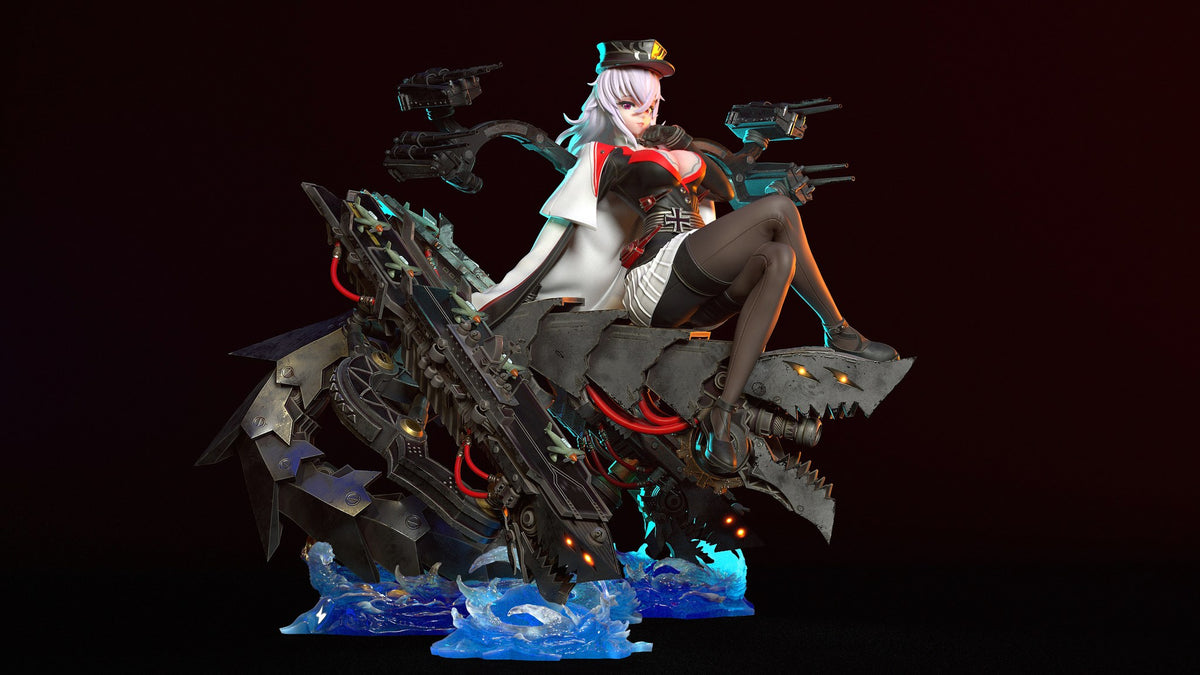 Graf Zeppelin resin figure