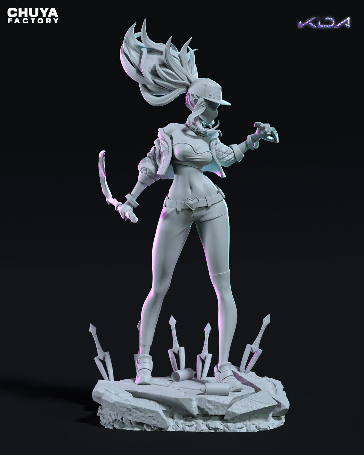 KDA Akali resin figure