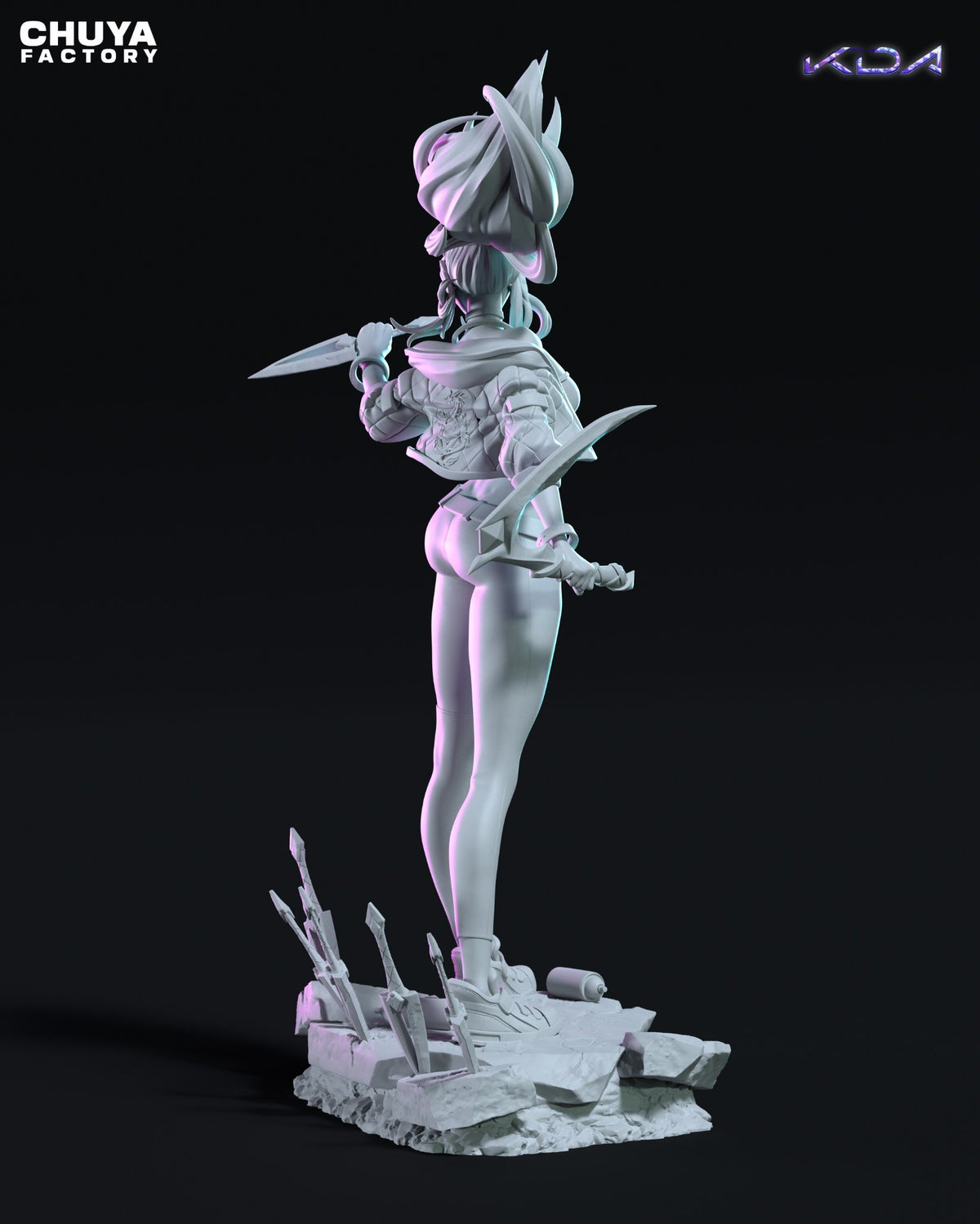KDA Akali resin figure