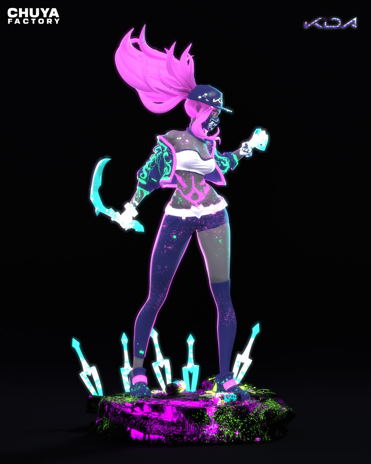 KDA Akali resin figure