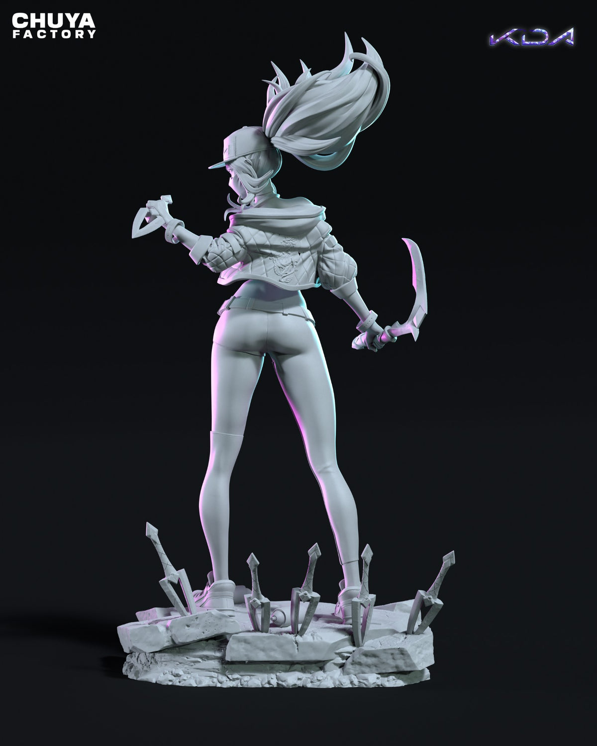 KDA Akali resin figure