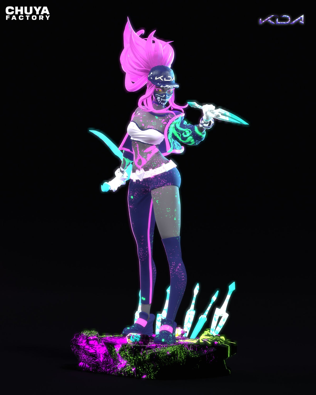 KDA Akali resin figure