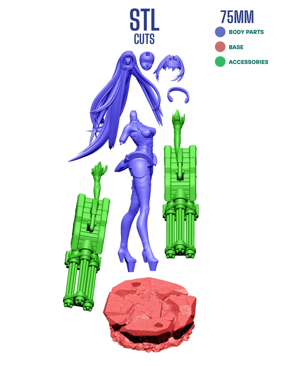 Kos-Mos resin figure