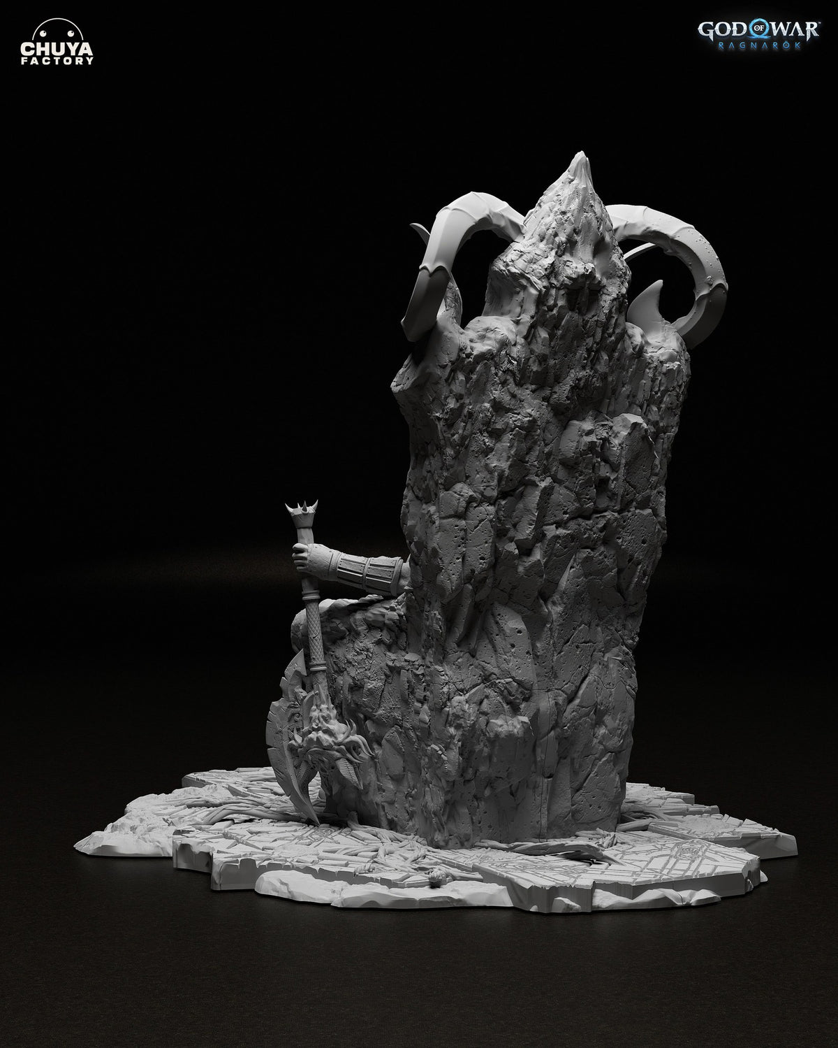 Kratos resin figure