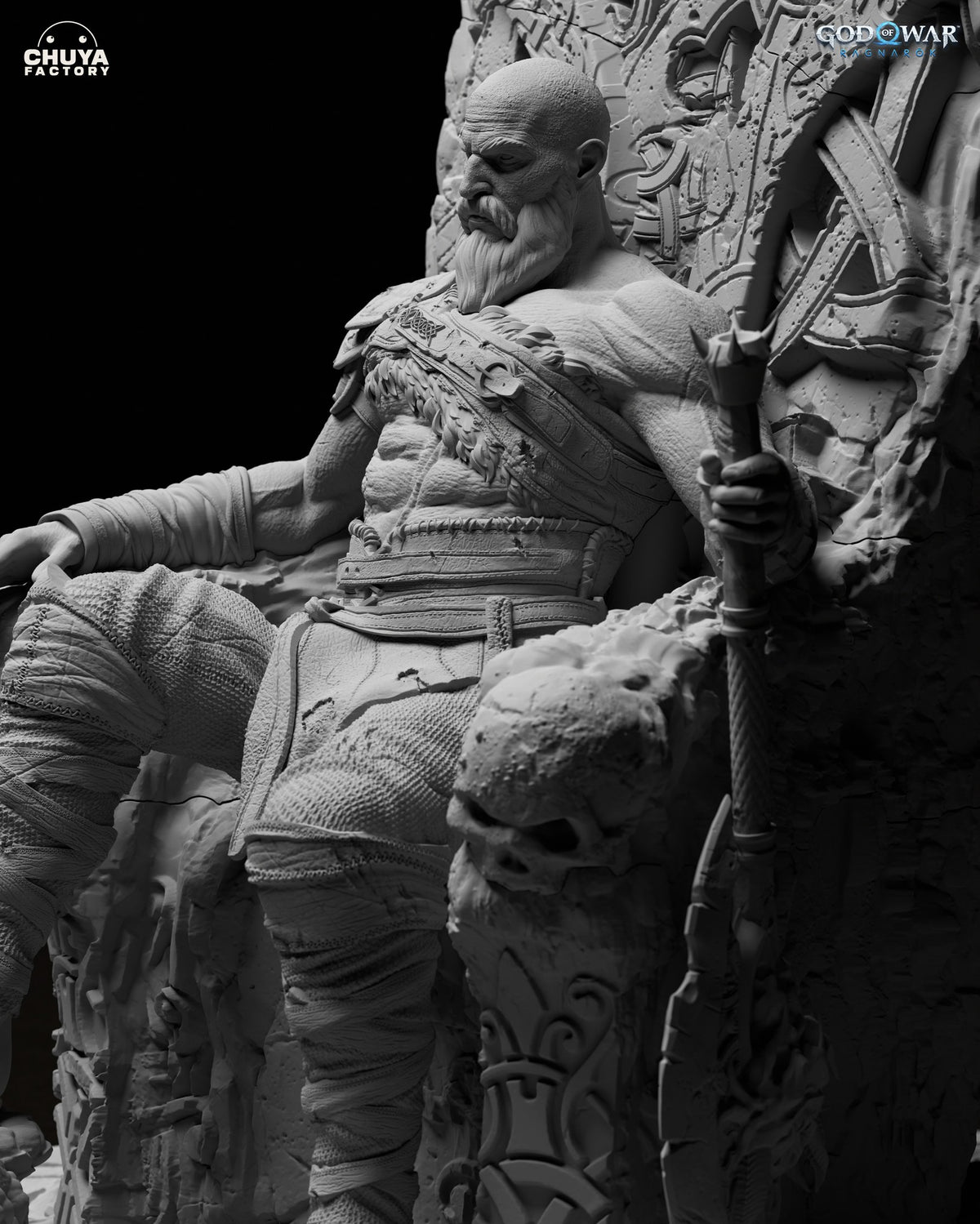 Kratos resin figure