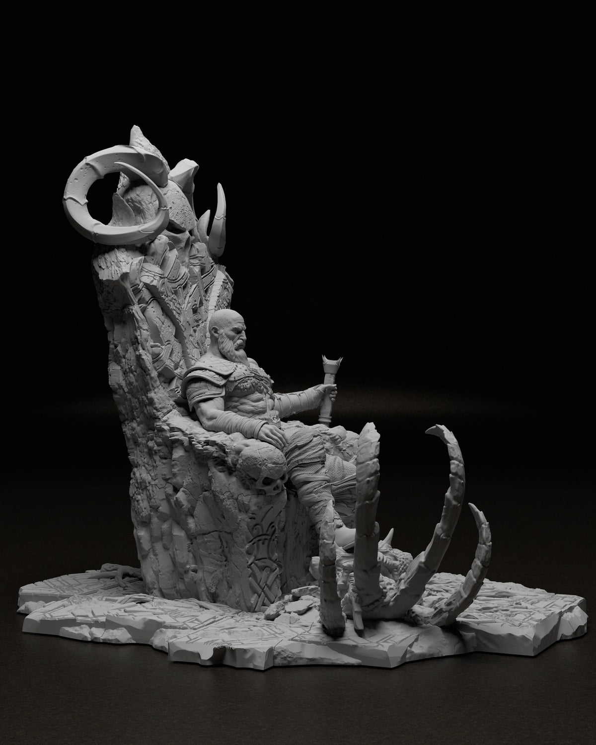 Kratos resin figure