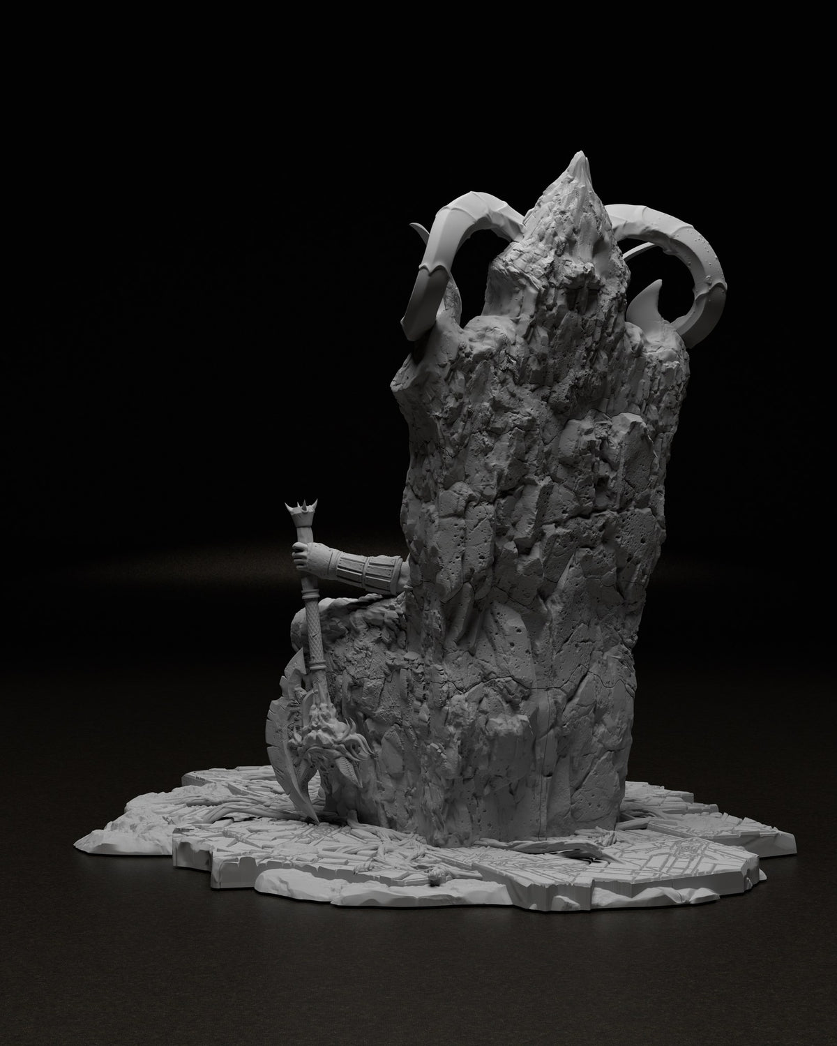 Kratos resin figure