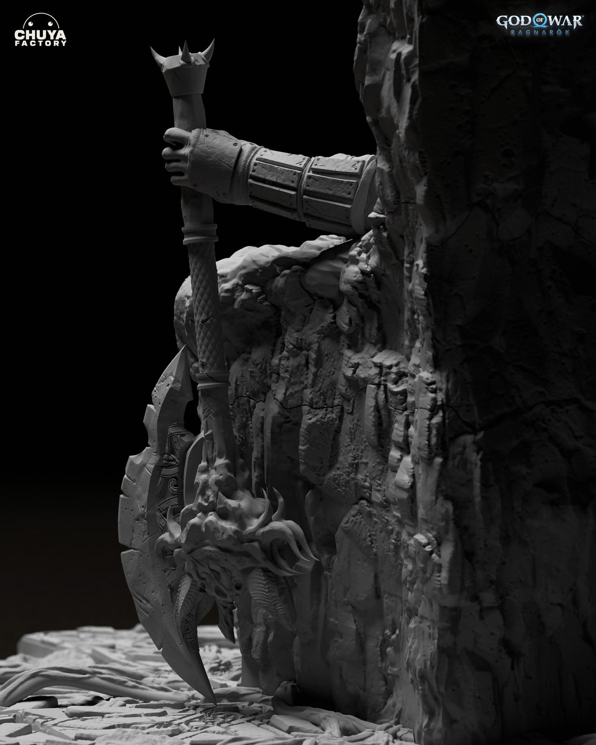 Kratos resin figure