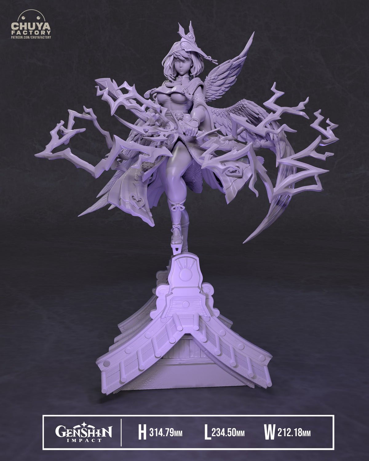 Kujou Sara resin figure