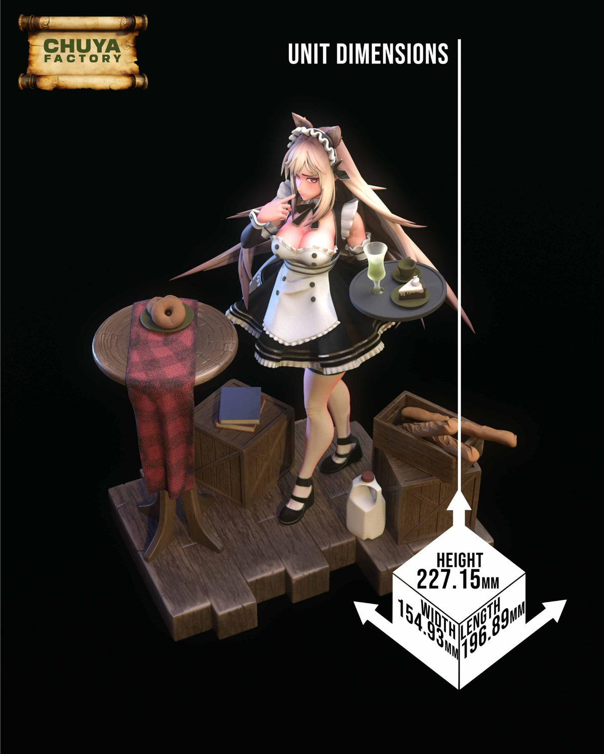Maid Rapi resin figure