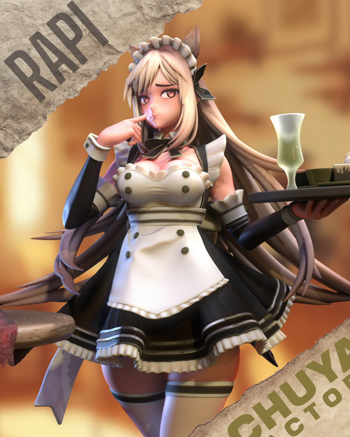 Maid Rapi resin figure