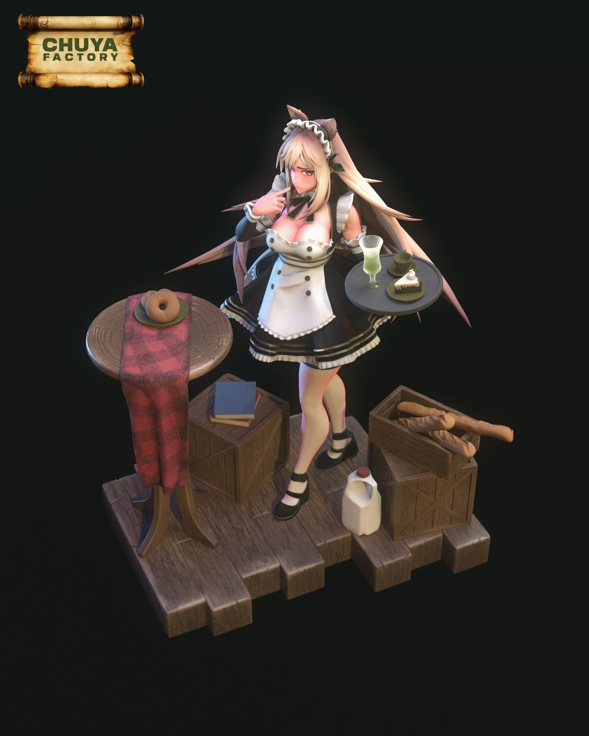 Maid Rapi resin figure
