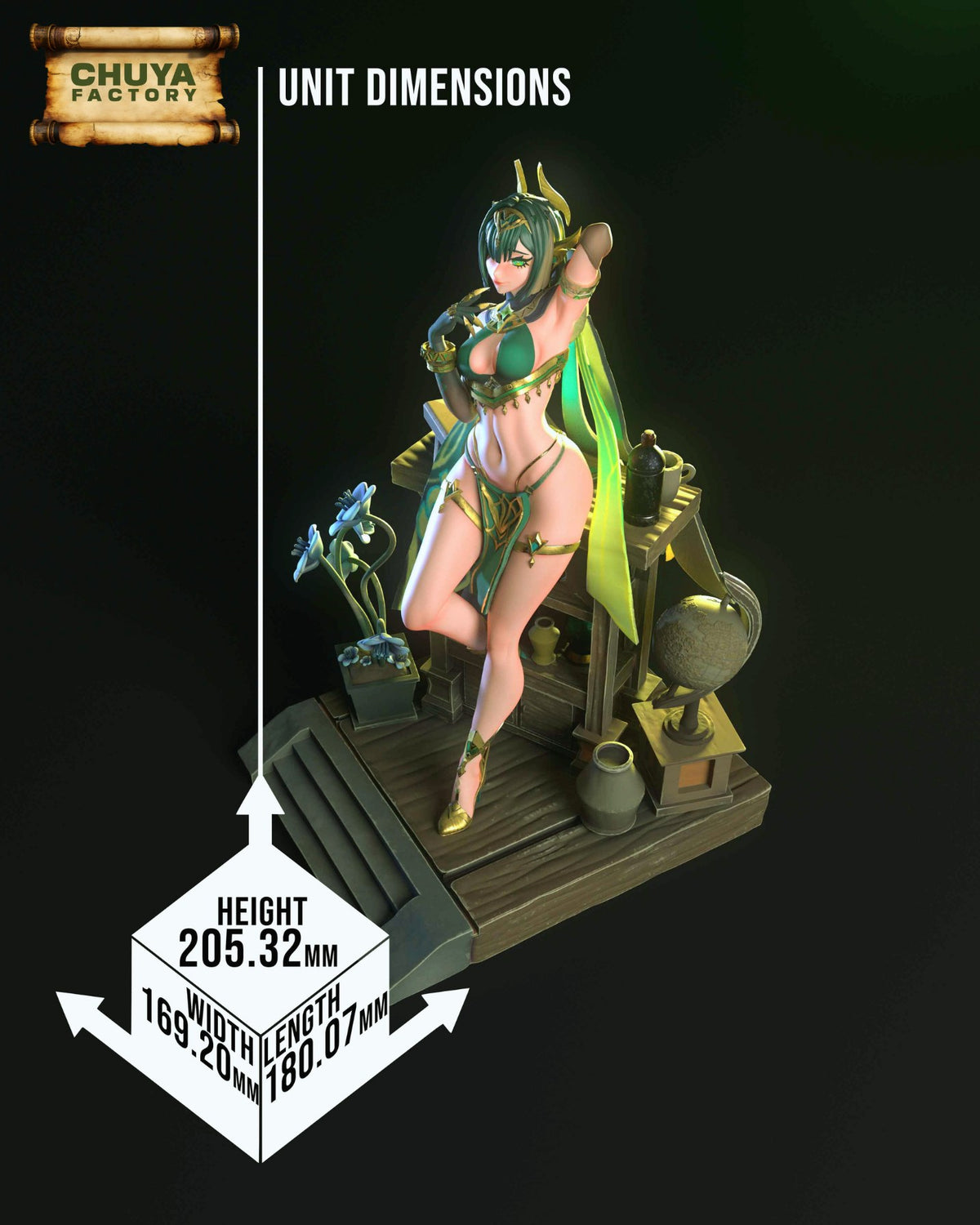 Nefer (Bedlah Outfit) resin figure