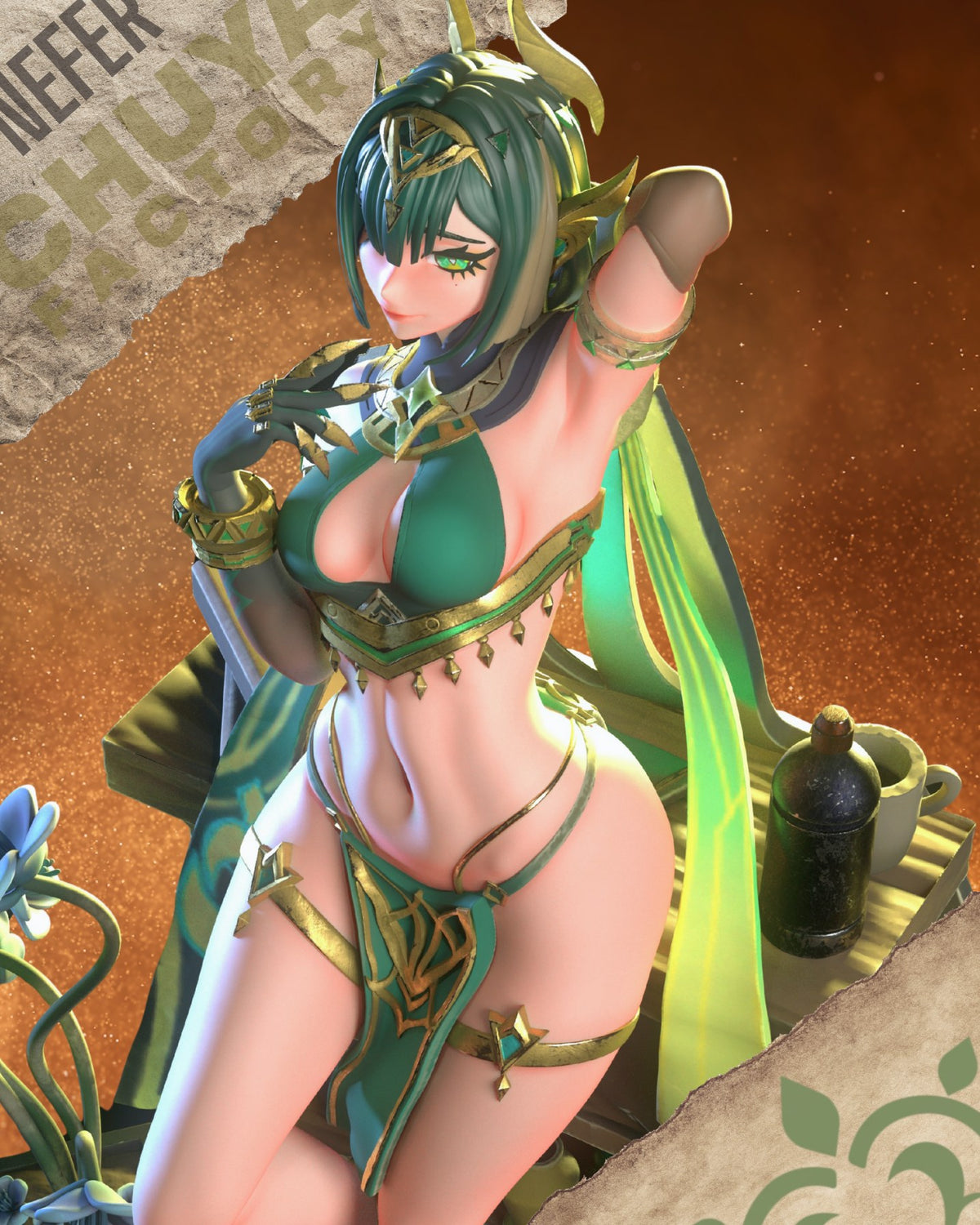Nefer (Bedlah Outfit) resin figure