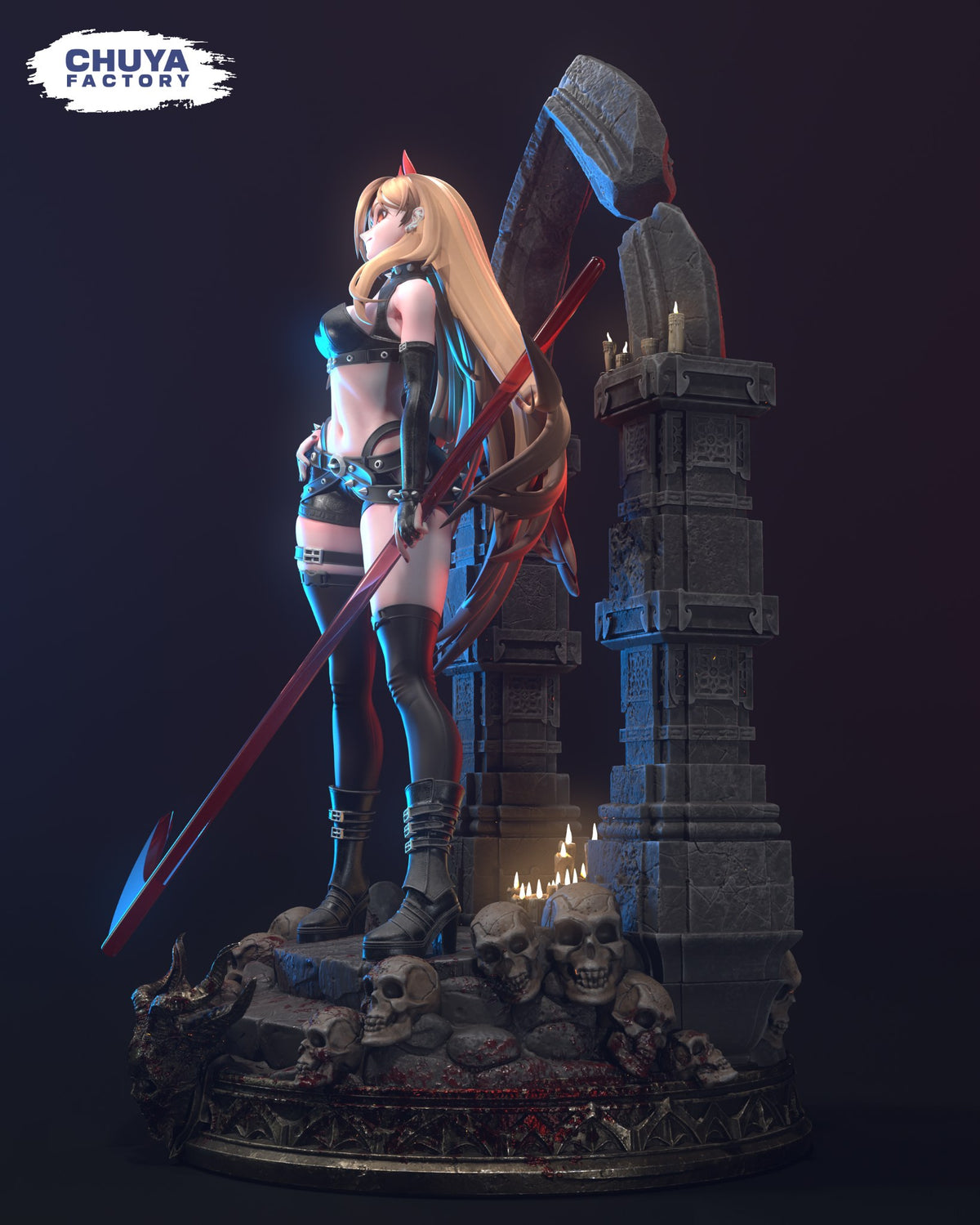 Power resin figure