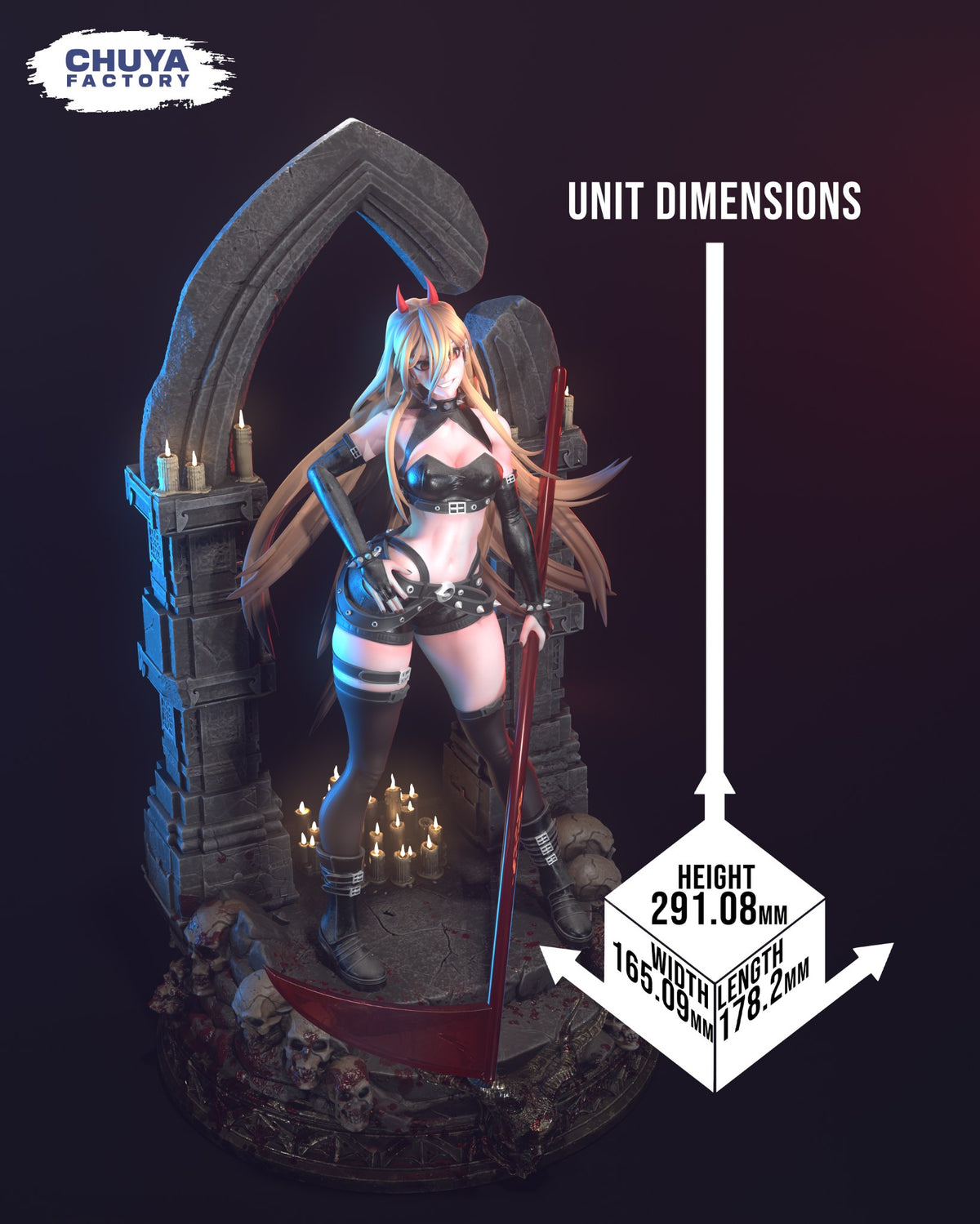 Power resin figure