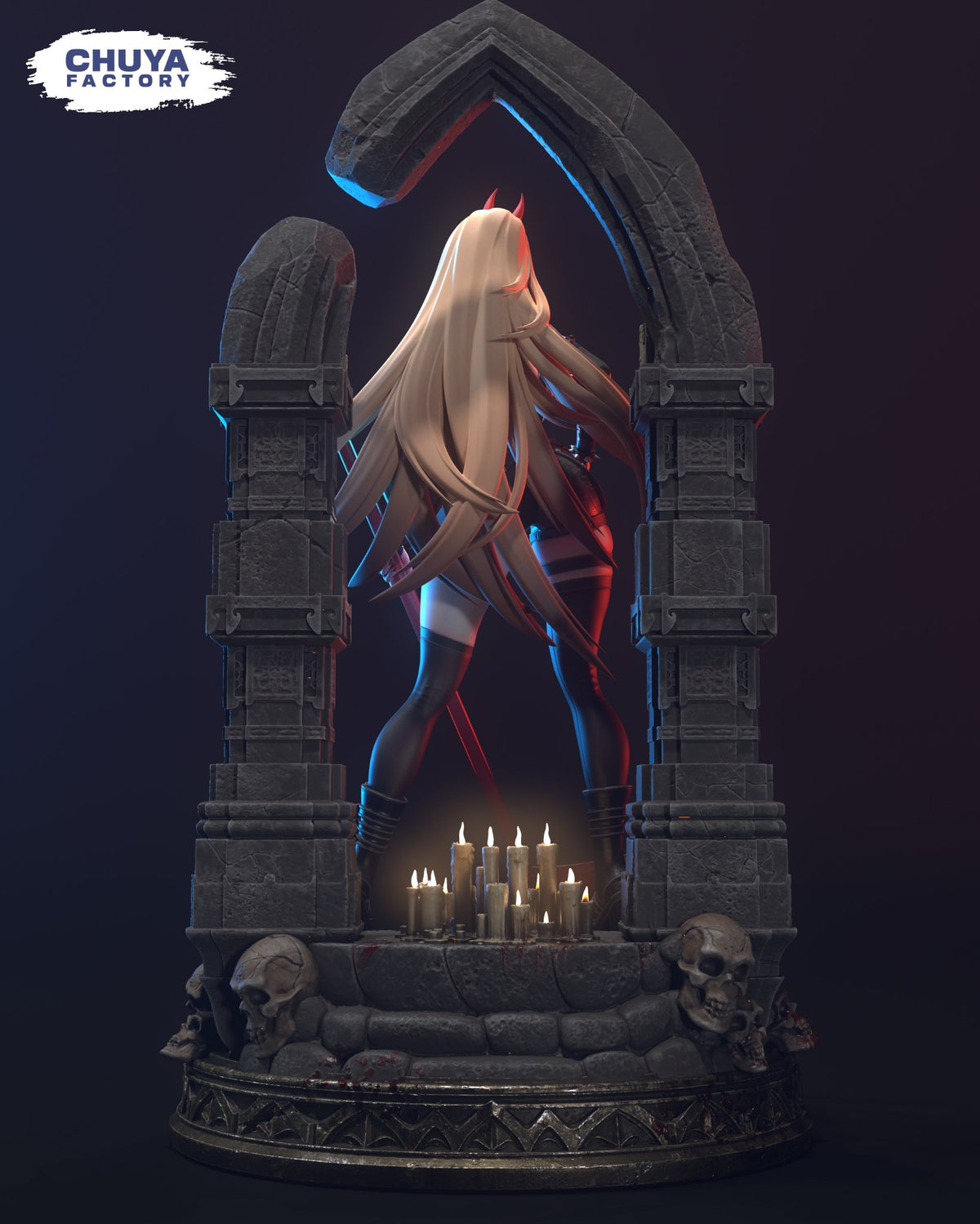 Power resin figure