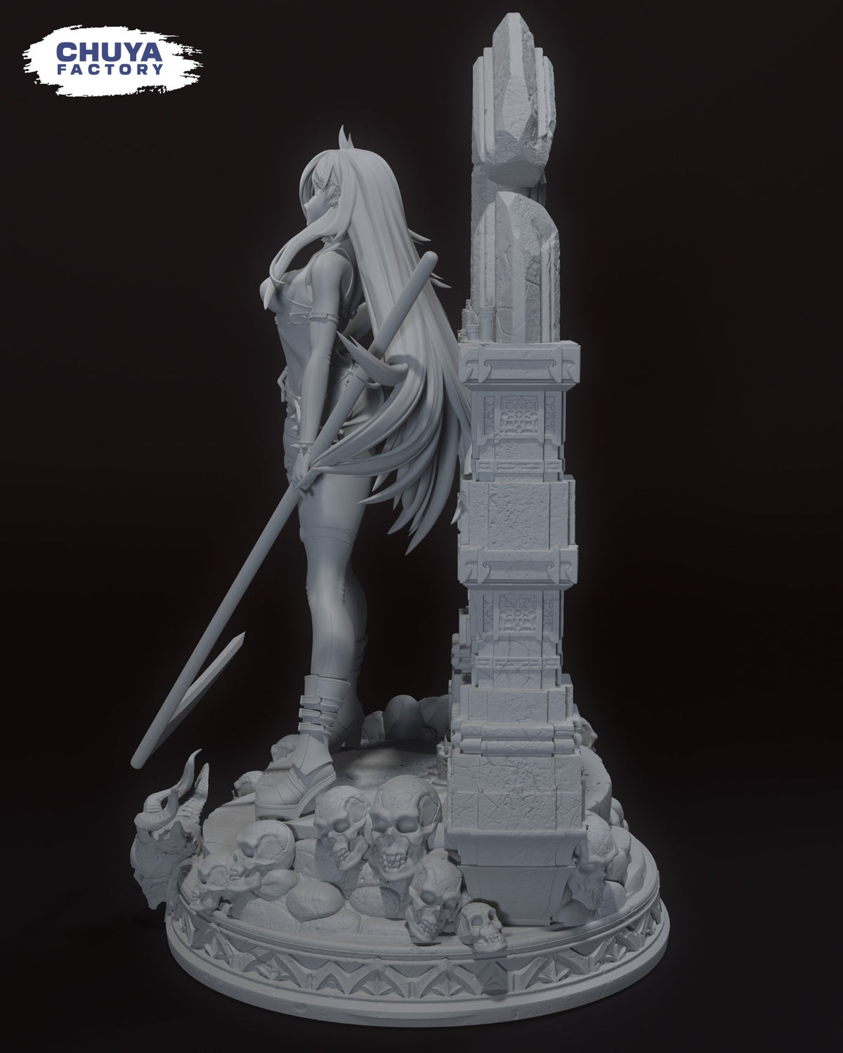 Power resin figure
