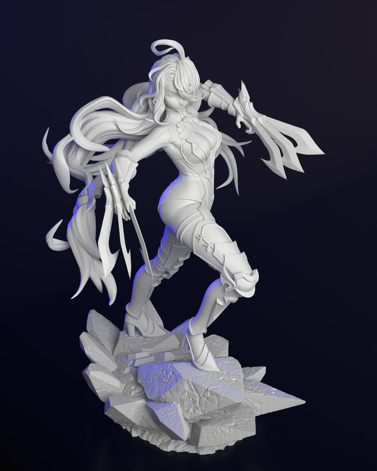 Predator resin figure