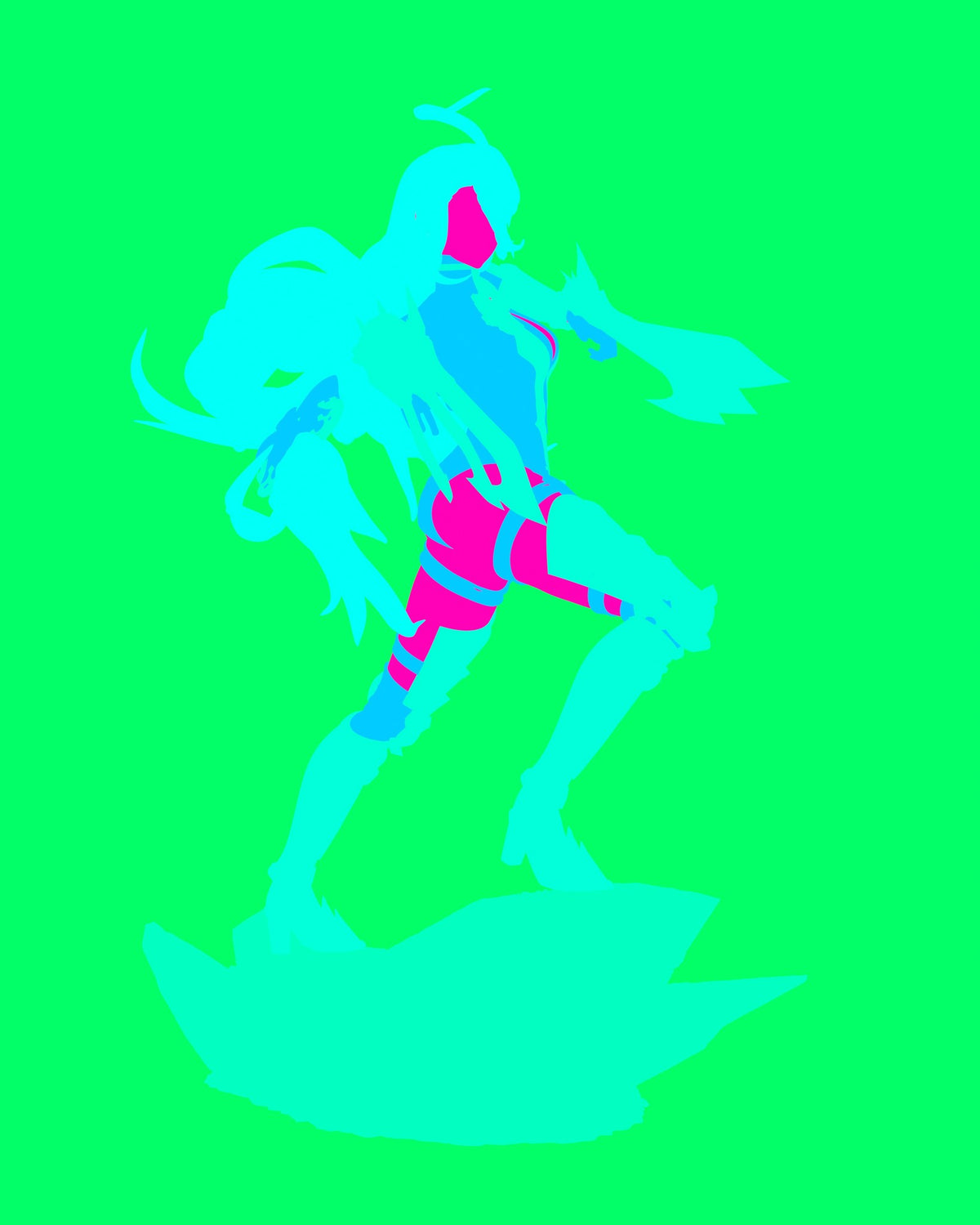 Predator resin figure