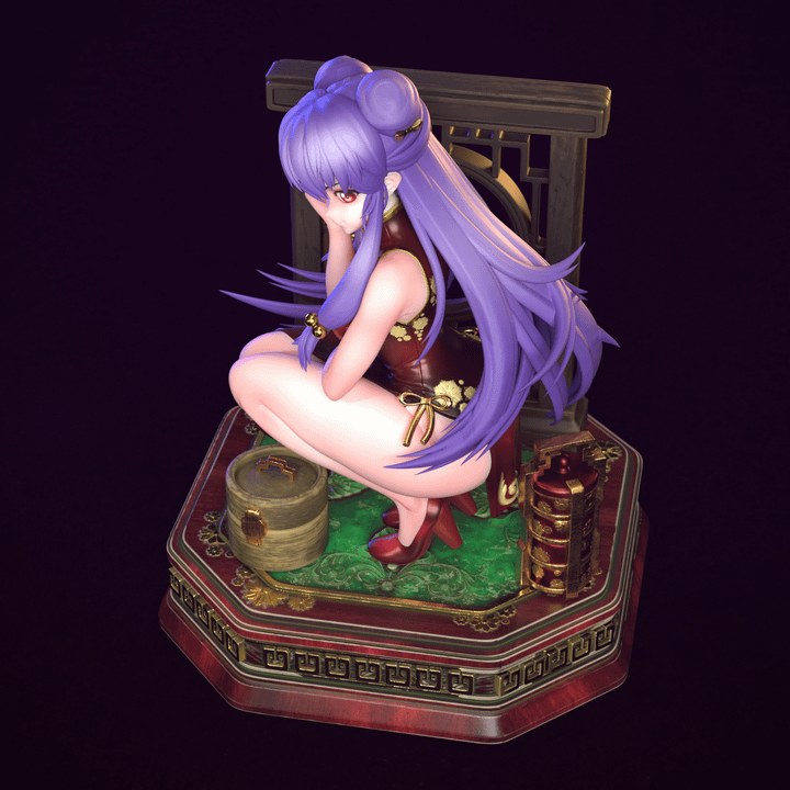 Shampoo resin figure