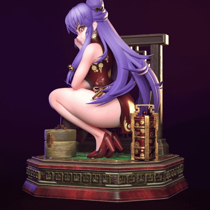Shampoo resin figure