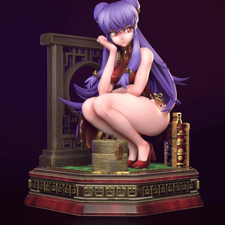 Shampoo resin figure